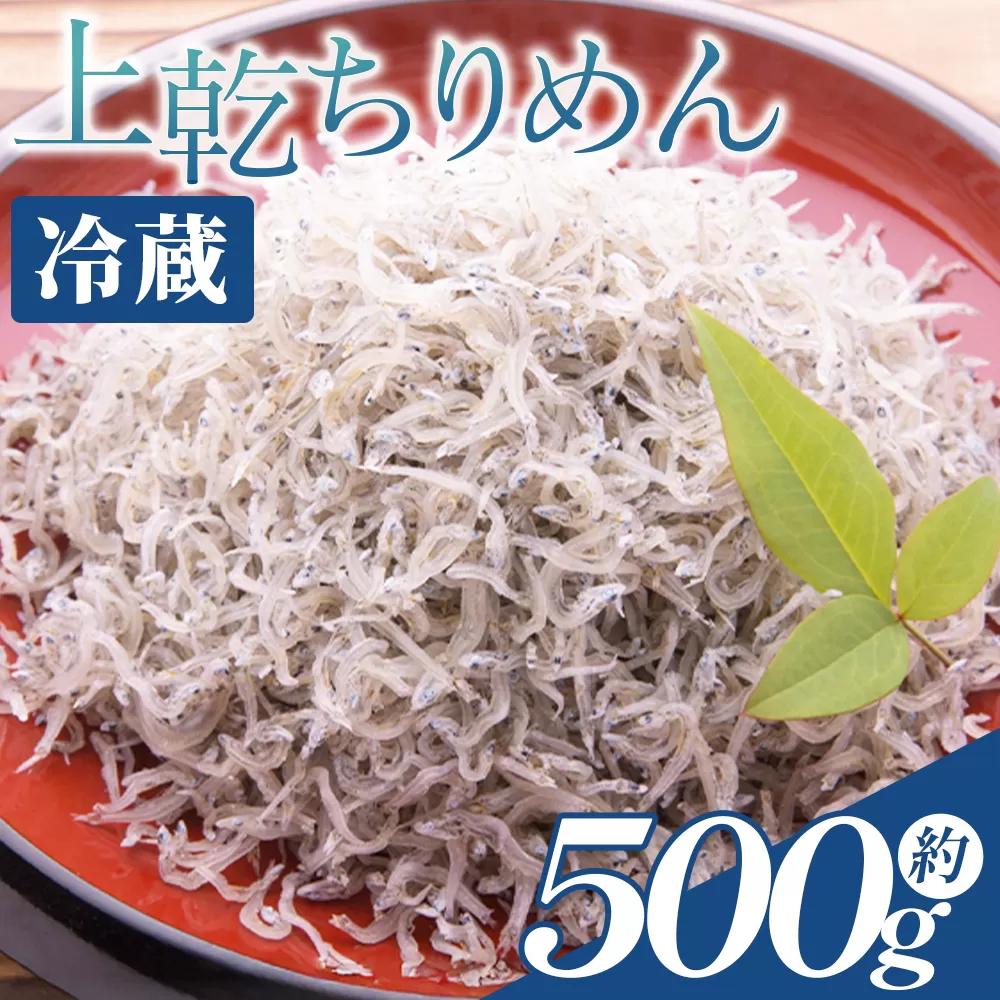 上乾ちりめん 約500g - 国産 ちりめん しらす シラス 稚魚 魚介 魚 海産物 天日干し 釜茹で ドロメ サラダ 和え物 アレンジ 料理 ご飯のお供 三浦屋海産 高知県 香南市 冷蔵 mu-0006