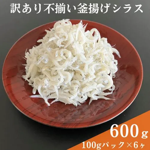 114025　訳あり不揃い釜揚げシラス100gパック×6ヶ　計600g