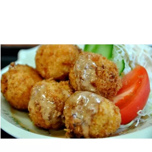 【四国一小さなまち】料理屋『富士』の特製カニクリームコロッケ 30個 カニコロッケ 蟹コロッケ クリームコロッケ 専用ソース付き ズワイガニ ズワイ蟹 ずわいがに 揚げるだけ お惣菜 おかず お弁当 コロッケ 冷凍
