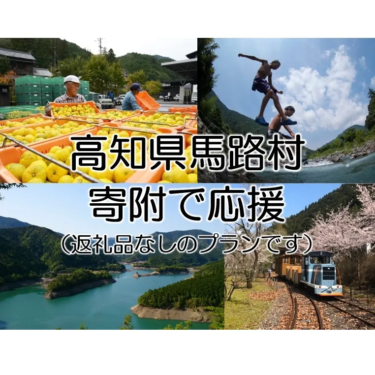 【寄附のみ】 寄附で高知県馬路村を応援（返礼品はございません）