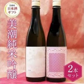 美潮 純米吟醸2本セット 高知県 芸西村 返礼品 日本酒 お酒 仙頭酒造 ふるさと納税限定 720ml 飲み比べセット のみくらべ 雄町 きたしずく お祝い 贈答品 箱入り ギフト