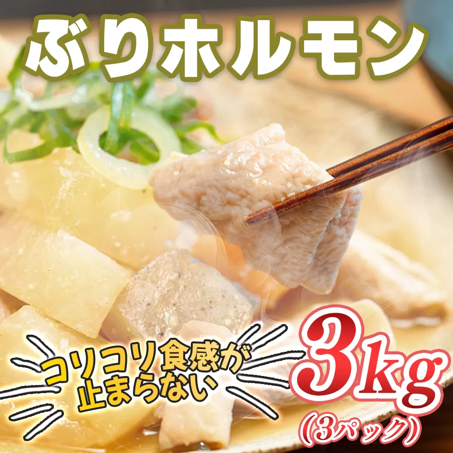 ぶりホルモン 3kg 希少部位 ブリ 鰤 ぶり ブリホルモン 養殖 活締め ホルモン 海鮮 魚介 魚 海産物 冷凍 おつまみ 内臓 珍味 漁師飯 新鮮 下処理済み 産地直送 おいしい 人気 おすすめ 大容量 高知 高知県