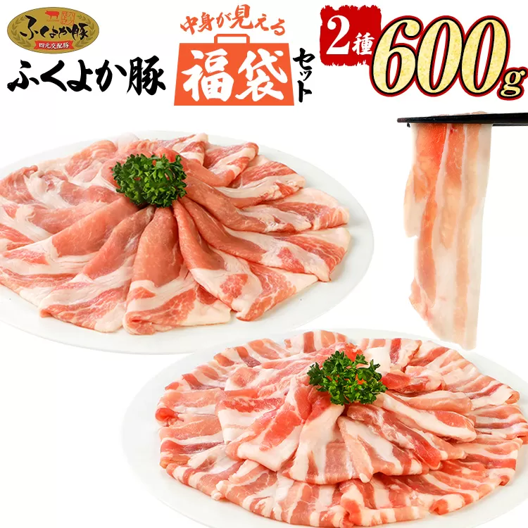 福袋 豚肉 しゃぶしゃぶ【E】ふくよか豚 お試ししゃぶしゃぶ (バラ＋ロース)セット バラ ロース 小分け ブタ肉 ぶた肉 冷凍 福岡県 福岡 九州 グルメ お取り寄せ