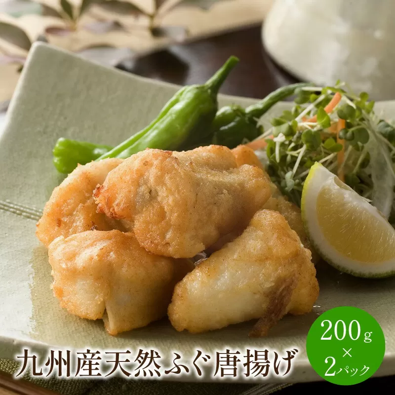 九州産 天然ふぐ唐揚げ 200g×2P【001-0086】