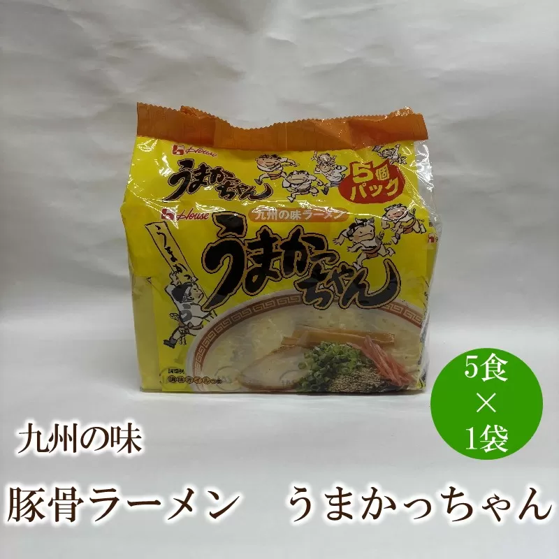 九州の味豚骨ラーメンうまかっちゃん5食セット【001-0330】
