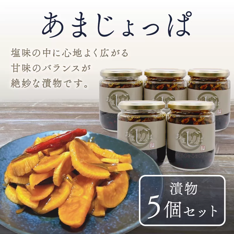 あまじょっぱ(漬物5個セット)【074-0002】