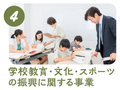 4.学校教育・文化・スポーツの振興に関する事業