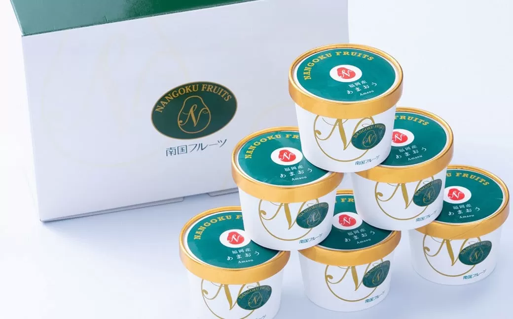 福岡県産 あまおう ジェラート 100ml×6個 合計600ml いちご 苺 フルーツ アイス 国産【2026年4月上旬より順次発送予定】