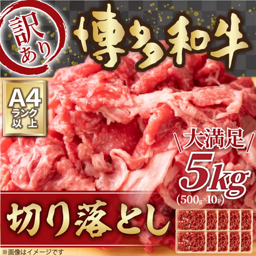 訳あり！ 博多和牛 切り落とし 5kg 500g×10パック