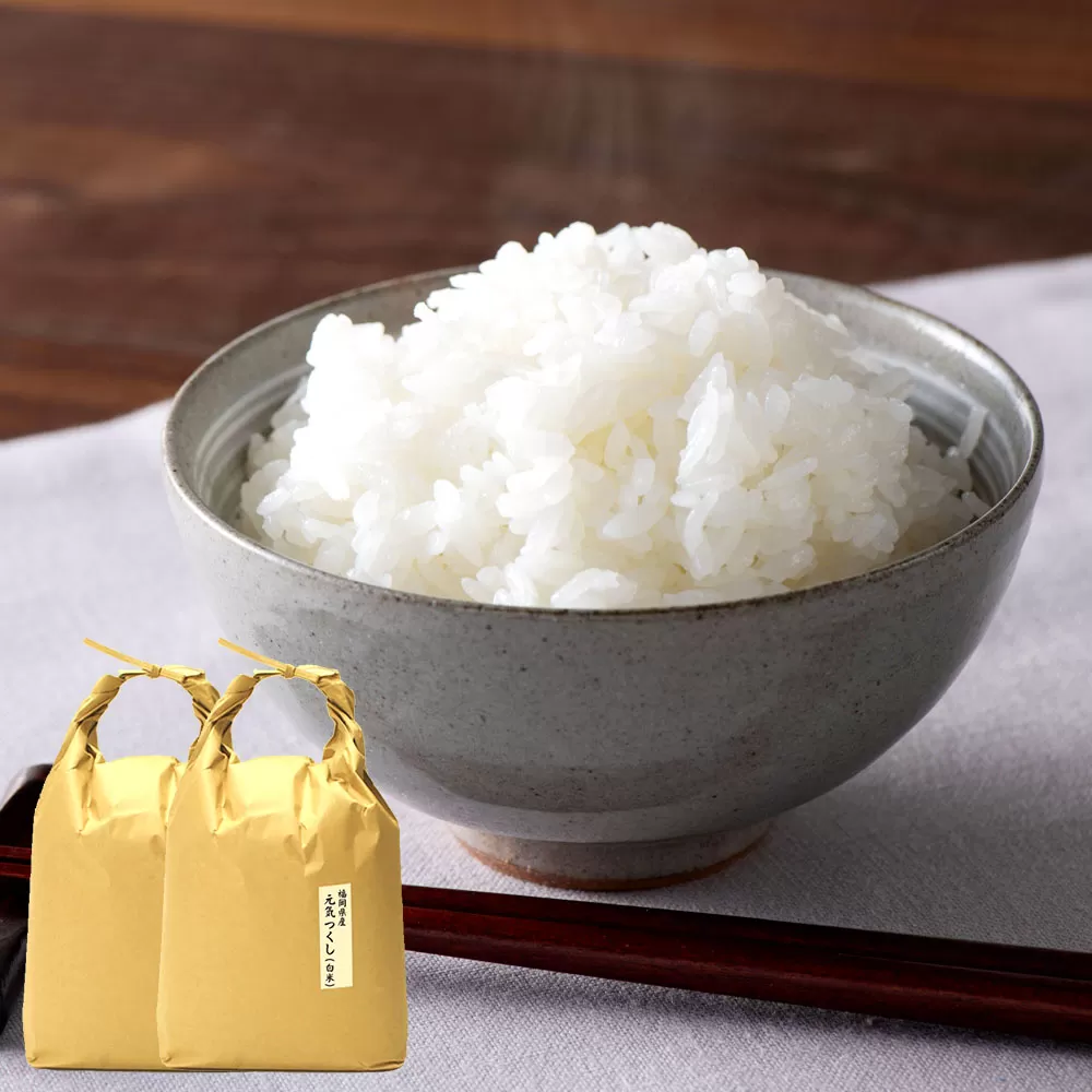 【令和6年産】福岡県産 【特A】評価のお米「元気つくし」5kg×2袋（10kg）白米 精米 お米 米