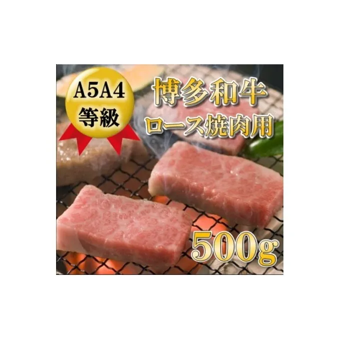 【A5 A4 等級使用】博多和牛 ロース 焼肉用 500g 【配送不可：離島】 お肉 牛肉 バーベキュー