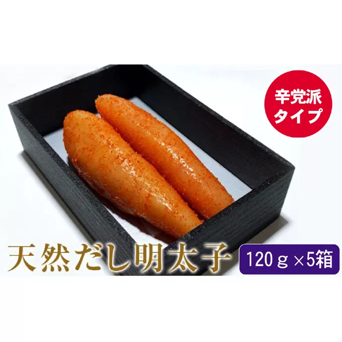 辛子明太子 天然だし 明太子 120g 辛口×5セット 配送不可 離島 辛党 辛子めんたいこ 至福の味 簡易贈答用 ギフト ご飯のお供 お茶漬け 冷蔵 