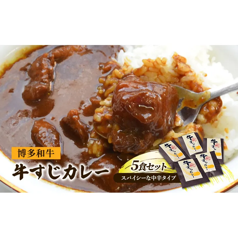 レトルトカレー セット 5食 博多和牛 牛すじカレー 200g×5 レトルト カレー 牛肉 肉 お肉 レトルト食品  じっくり煮込んだバリうま ゴロッと入ったコラーゲン♪ 