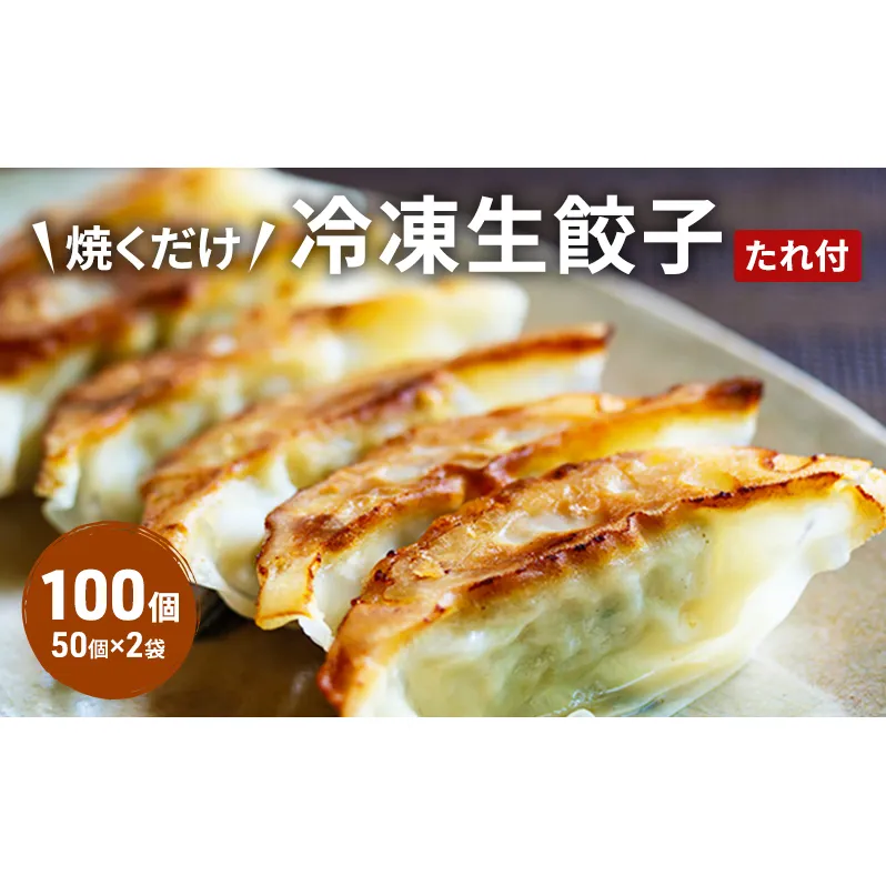 餃子 セット 100個 (50個×2袋) 餃子のタレ付 生餃子 ぎょうざ ギョウザ 肉 にく お肉 加工品 一品香甘木店 ※配送不可：離島 
