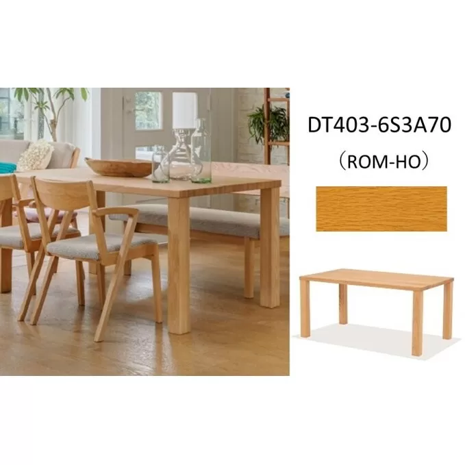 ナガノインテリア ダイニング テーブル DT403 （W1800×D850）