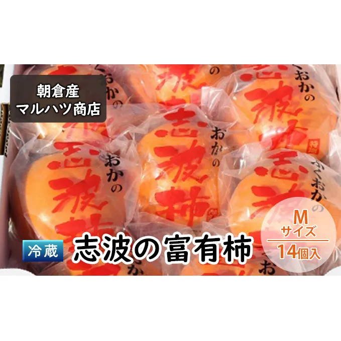 柿 冷蔵 志波の富有柿 Mサイズ×14個入 マルハツ商店 配送不可：離島 果物類 かき 
