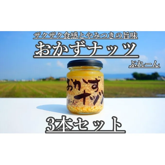 おかずナッツ ぷれーん 110g×3本 瓶詰 調味料