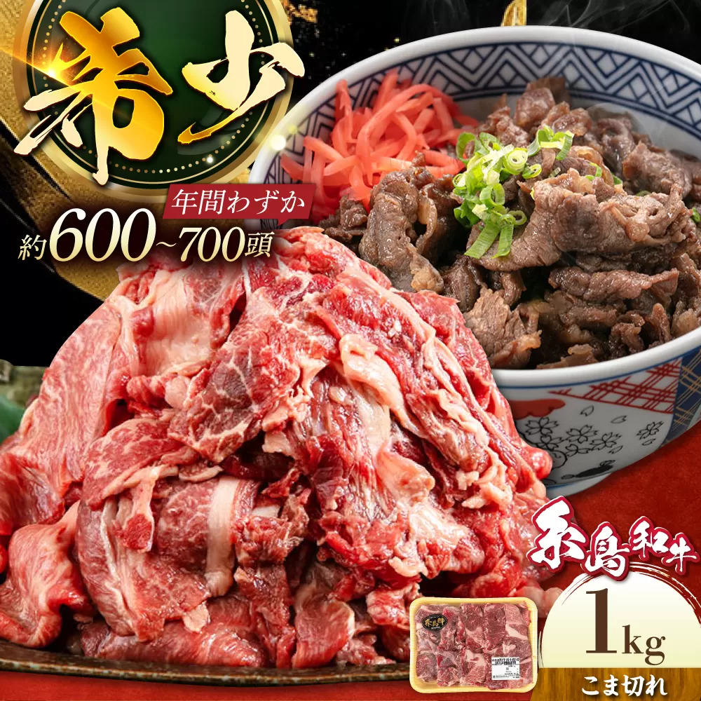 [月限定10個]希少 和牛 糸島 和牛 こまぎれ 1kg 糸島 / トラヤミートセンター [AJD003] 和牛 こまぎれ 1kg すき焼き 切り落とし しゃぶしゃぶ 焼肉 赤身 黒毛和牛 国産 牛肉 こま切れ