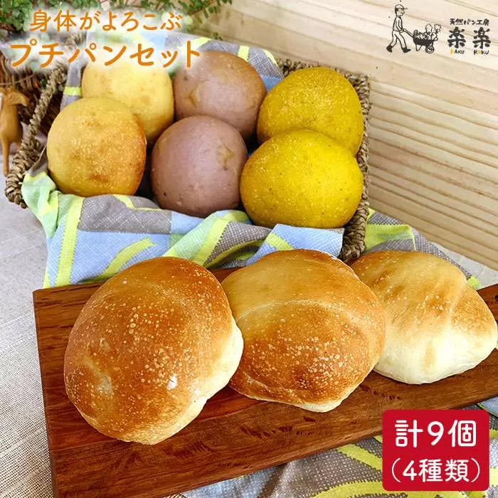 身体がよろこぶ プチ パン セット ( 卵 / 乳製品 不使用 )《糸島》【天然パン工房楽楽】 【いとしまごころ】[AVC008]