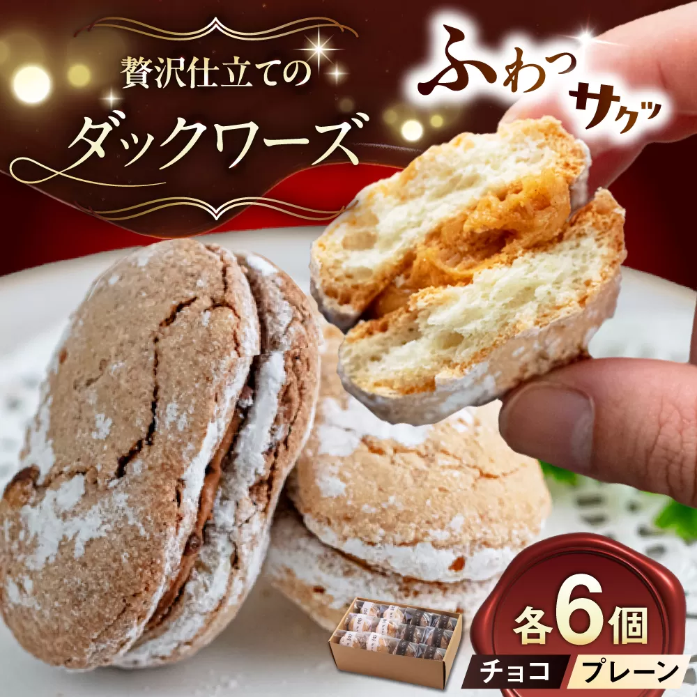 糸島カフェリリーのダックワーズ 12個入 スイーツ 焼き菓子 糸島市 / 伊都安蔵里 [AOL001]