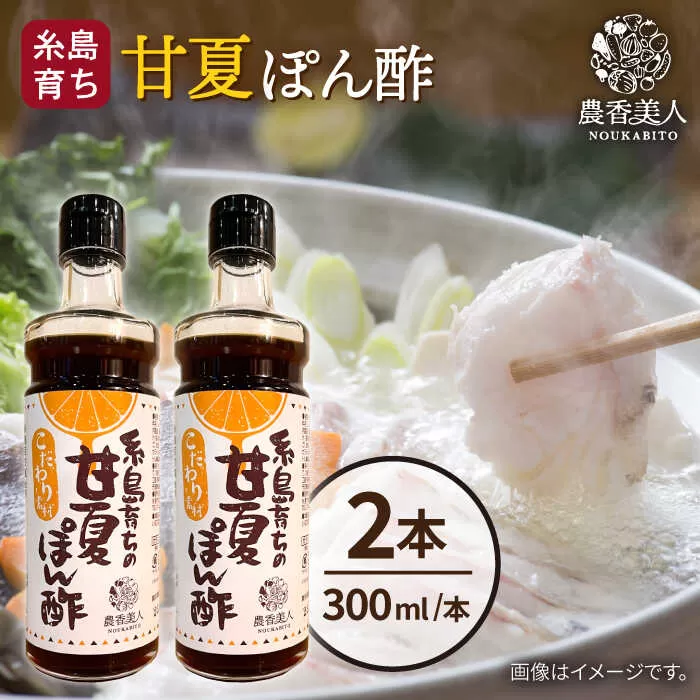 糸島そだちの 甘夏 ぽんず 300ml×2本 糸島市 / 農香美人 [AAG052]