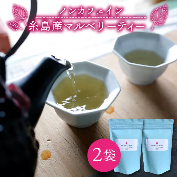 マルベリーティー  2袋（ 糸島産 桑の葉 100%使用 ）【泉屋六治】【いとしまごころ】[AGC003]