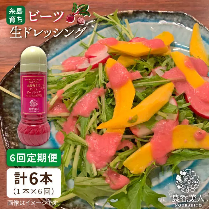 【全6回定期便】糸島 そだち の ビーツ ドレッシング （ 285ml × 1本 ）《糸島》【農香美人】 [AAG046]