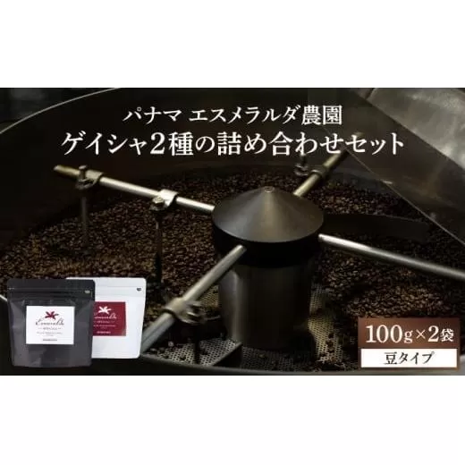 パナマ エスメラルダ農園ゲイシャ２種の詰め合わせセット 100g×2袋 (豆）AX04