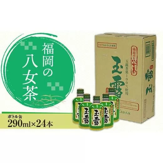 福岡の八女茶 玉露ボトル缶(290ml)×24缶 CZ002
