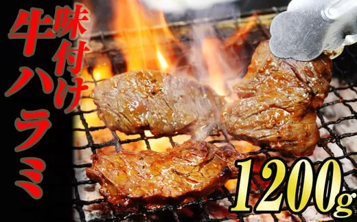 味付け 牛 ハラミ 焼肉 1.2kg (400g×3袋) KS001-1