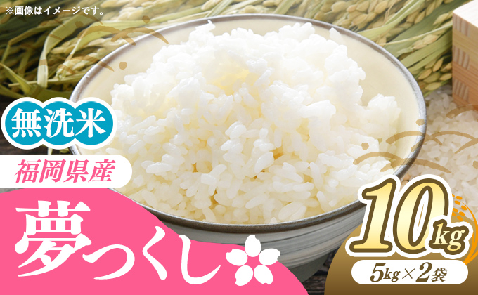 無洗米】夢つくし 10kg(5kg×2袋)《30日以内に出荷予定(土日祝 無洗米】夢つくし 10kg(5kg×2袋)《30日以内に出荷予定(土日祝