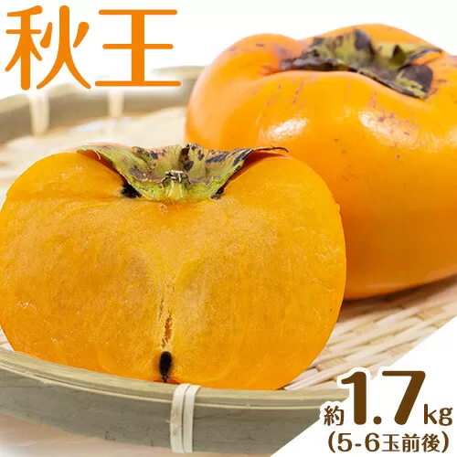 秋王 約1.7kg《11月上旬-11月末頃出荷》福岡県 鞍手郡 鞍手町 柿 かき カキ 種なし 種無し 福岡県産 果物 くだもの フルーツ 【配送不可地域あり】