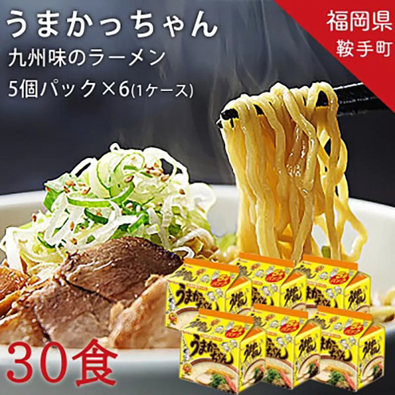 うまかっちゃん 30食セット （5個入りパック×6セット）豚骨 とんこつ ラーメン《30日以内に出荷予定(土日祝除く)》 インスタントラーメン ちぢれ麺 常備食 非常食