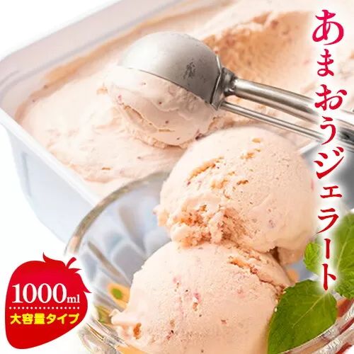あまおうジェラート 1000ml 南国フルーツ株式会社《30日以内に出荷予定(土日祝除く)》福岡県 鞍手町 あまおう いちご ジェラート 果物 送料無料
