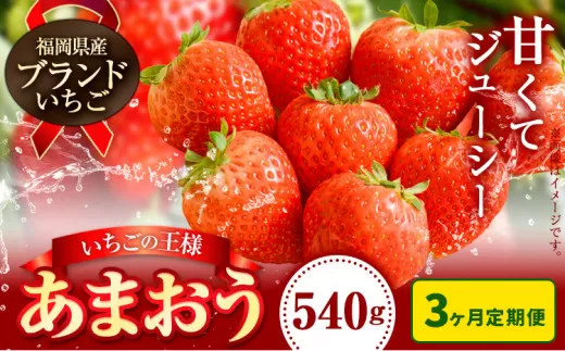 【先行予約】いちご あまおう 先行予約 いちご 大量 540g  定期便 フルーツ《2027年1月から出荷開始》苺 旬 くだもの 果物 福岡県 鞍手町