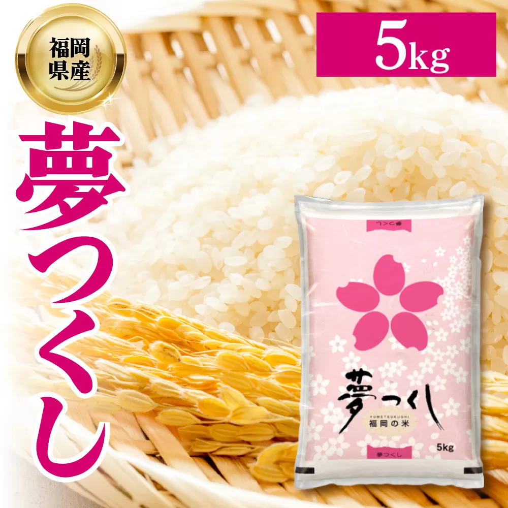 4J1 夢つくし(精米) 福岡県産ブランド米 5kg