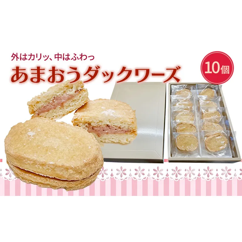 洋菓子 あまおう ダックワーズ 10個入り いちご スイーツ 菓子 お菓子