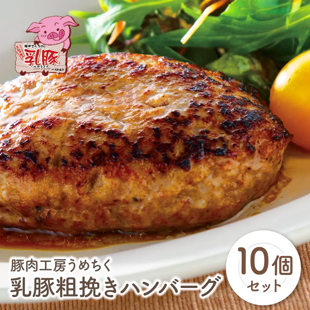 乳豚 粗挽きハンバーグ10個