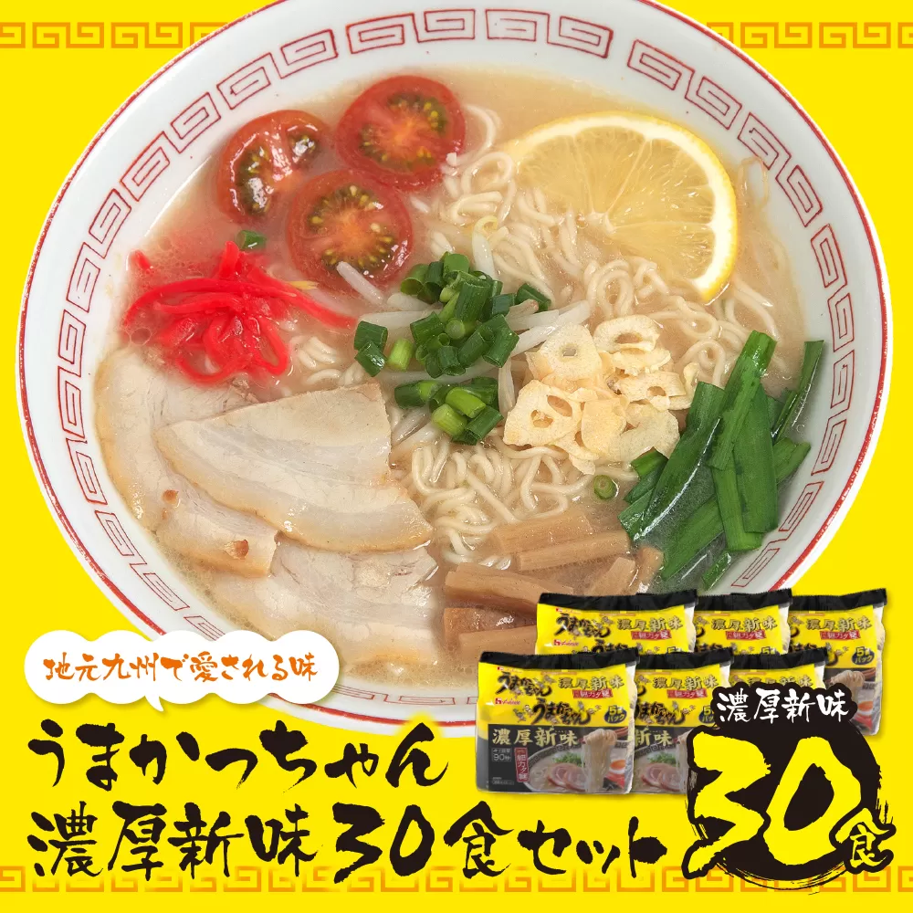 うまかっちゃん  豚骨ラーメン＜濃厚新味＞(5袋×6)30食