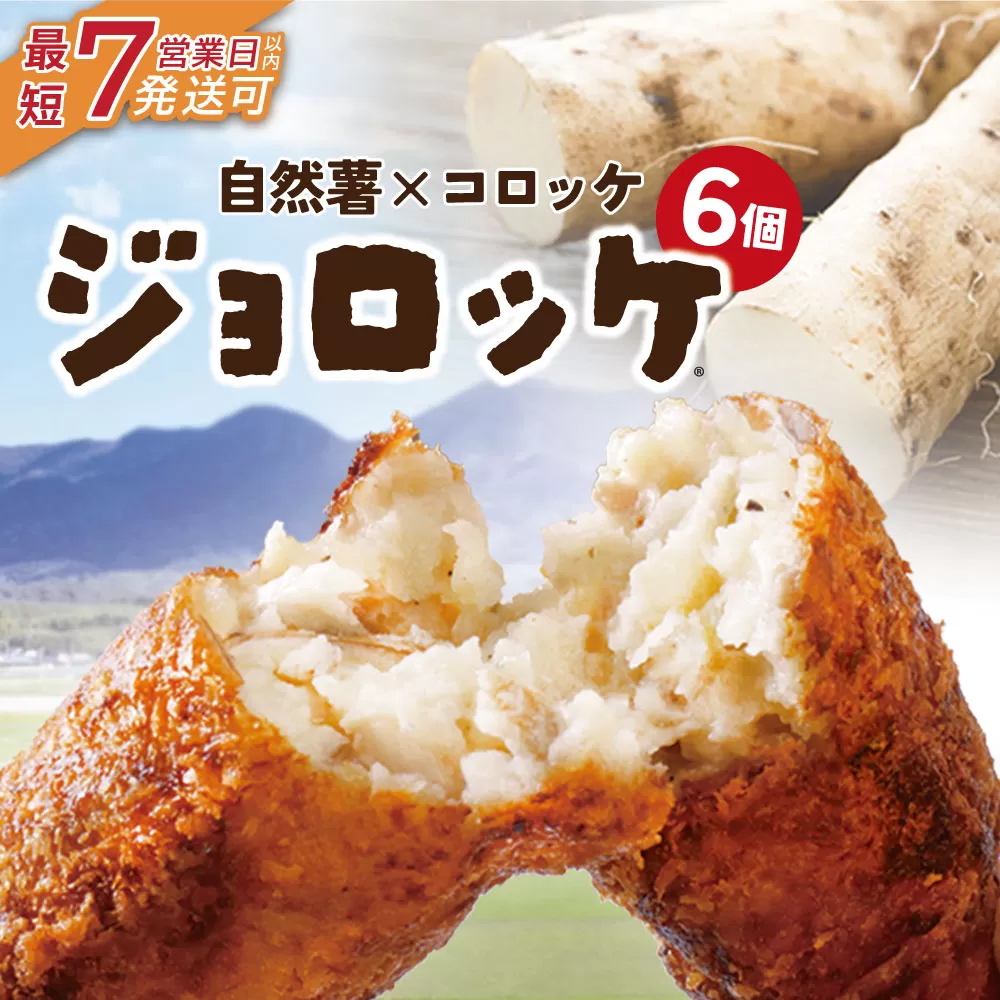 【自然薯×コロッケ】ジョロッケ 6個セット