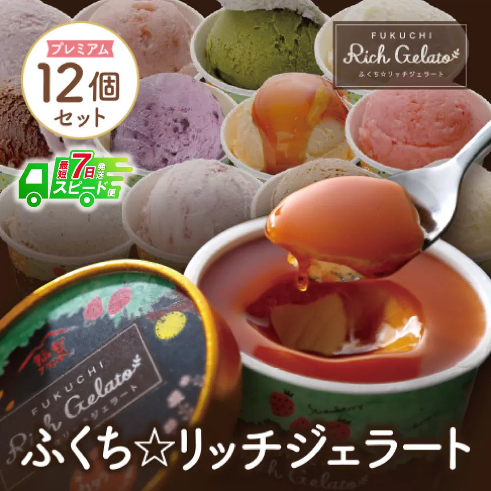 【最短発送】ふくち☆リッチジェラート プレミアム(12個セット)