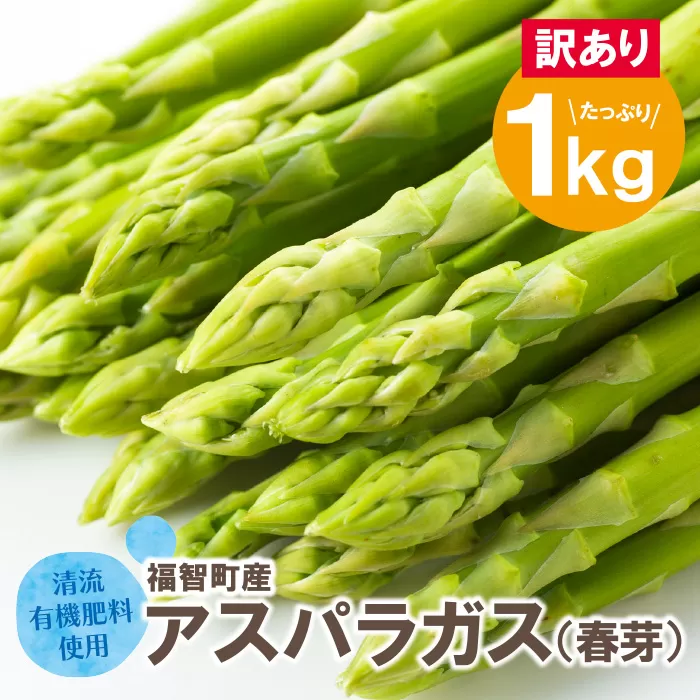 【訳あり】清流・自然栽培 アスパラガス(春芽) 1kg