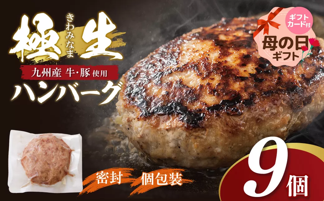 [母の日]極生ハンバーグ 9個セット(150g×9)