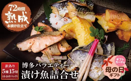 【母の日】訳あり　博多バラエティー漬け魚詰合せ　15切