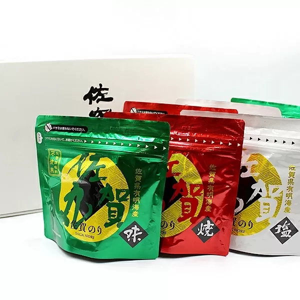 歯切れ！口溶け！旨味ひろがる！大人気の佐賀丸6個セット（焼2・塩2・味2） 佐賀海苔 有明海苔 焼き海苔 塩海苔 味付け海苔 有明海産 乾物 まえうみ 人気 佐賀県 佐賀市：B170-002