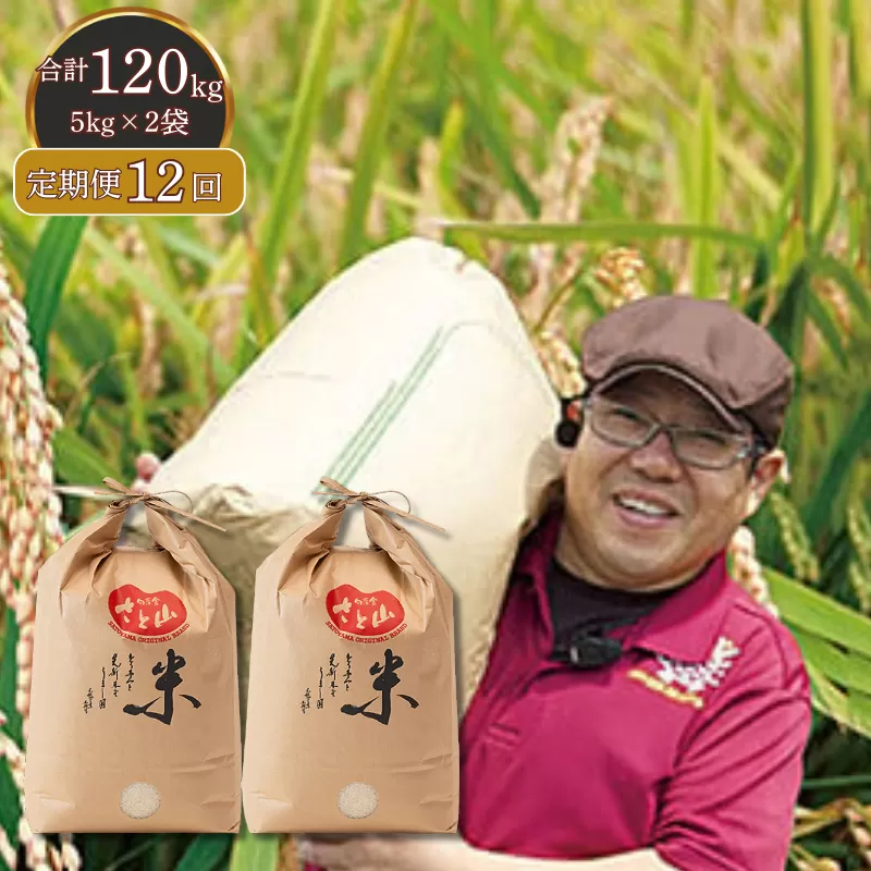 【定期便12回】三瀬村産「コシヒカリ」5kg×2袋 お米 白米 精米 ：C389-004