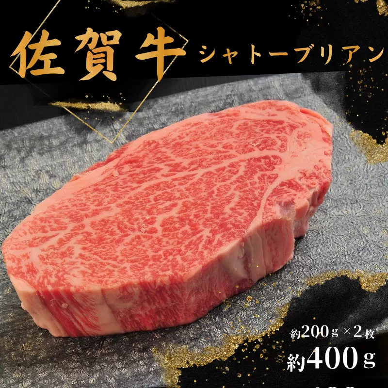 佐賀牛シャトーブリアン400ｇ(約200g×2枚)：B690-021