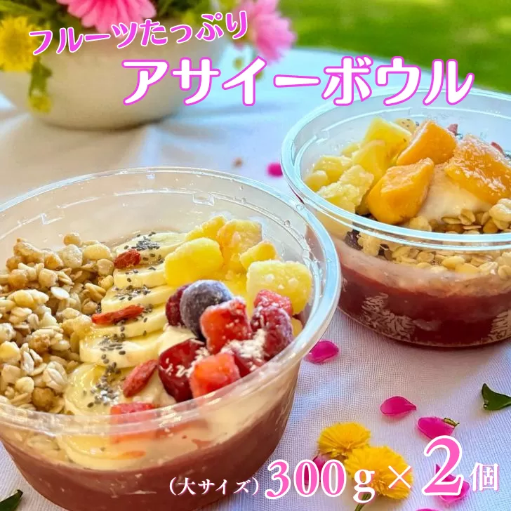 フルーツたっぷりアサイーボウル 300g×2個 大サイズ アサイー スイーツ 美容 健康 ヘルシー ：B170-027