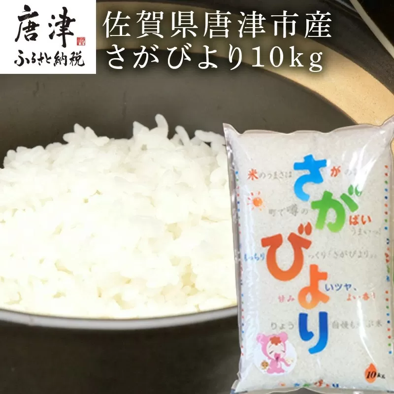 『先行予約』【令和6年産】佐賀県唐津市産さがびより 10kg 米の食味ランキング最高ランクの特A評価 冷めても美味しいのでお弁当やおにぎりに最適なお米