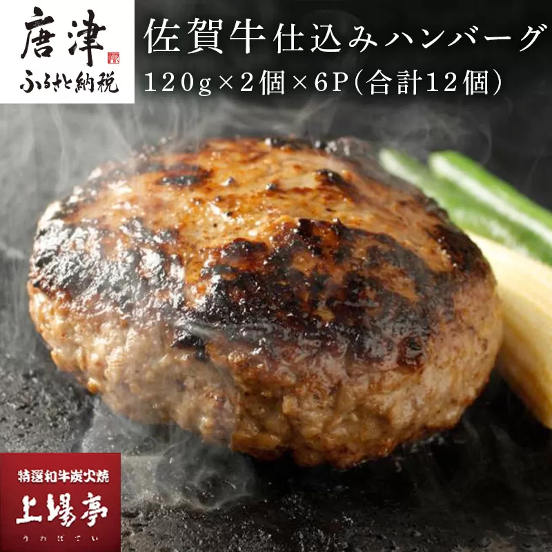 佐賀牛仕込みハンバーグ 120g×2個×6P(合計12個) 佐賀牛と佐賀産豚肉をブレンド 贈り物 お土産 小分け「2023年 令和5年」